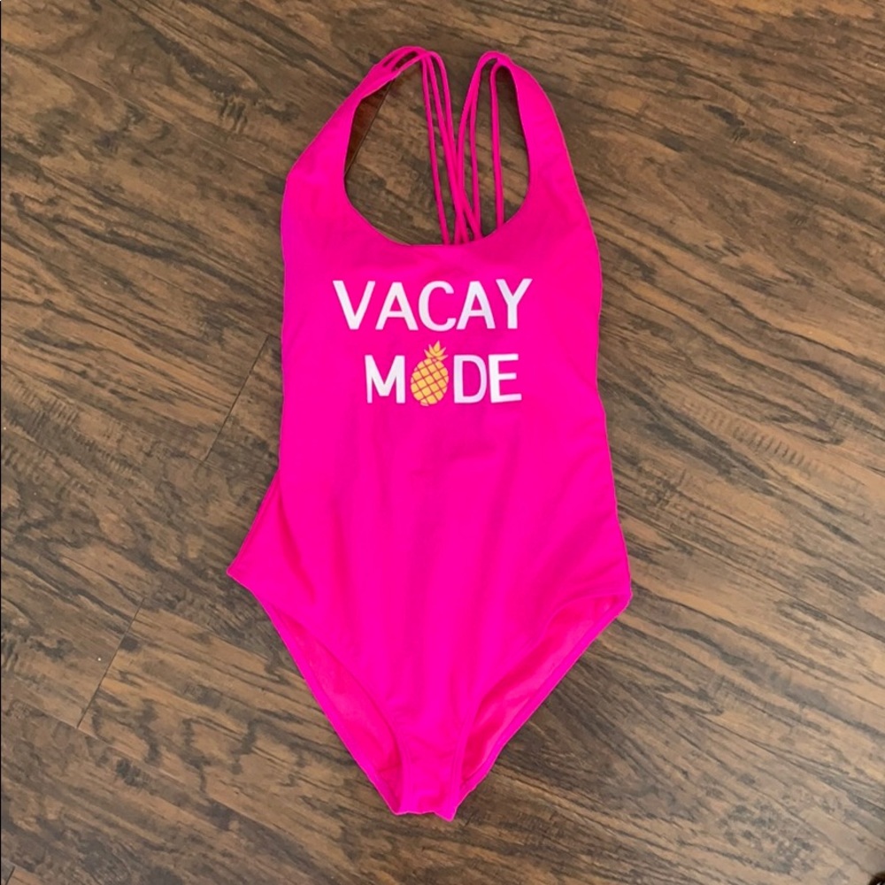 Pink bathing suit one piece